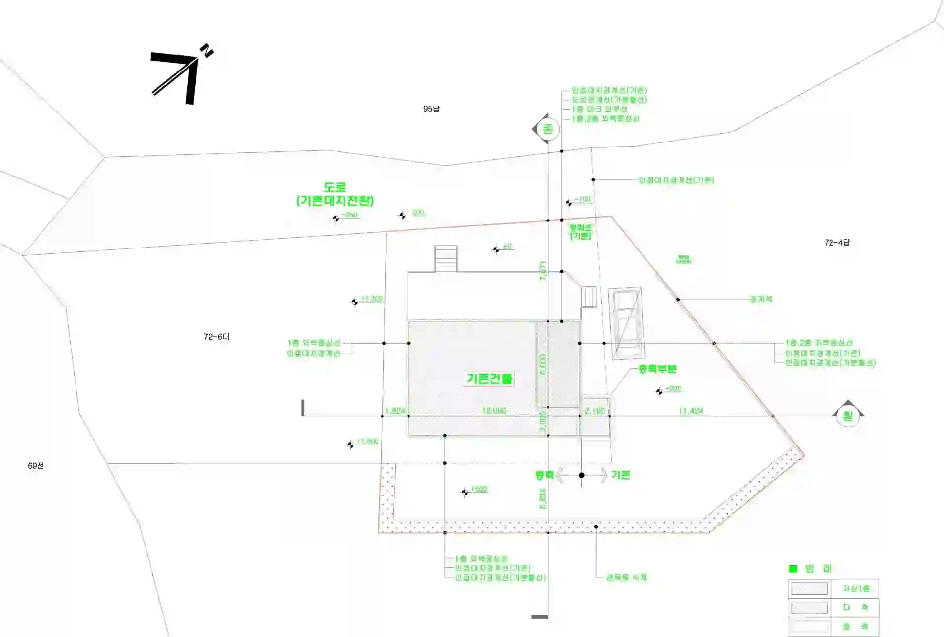 금파리 72-1 배치도 이미지